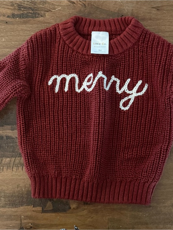 Little Co. By Lauren Conrad Other - Little Co. Kids 'Merry' Chunky Knit Sweater - Red